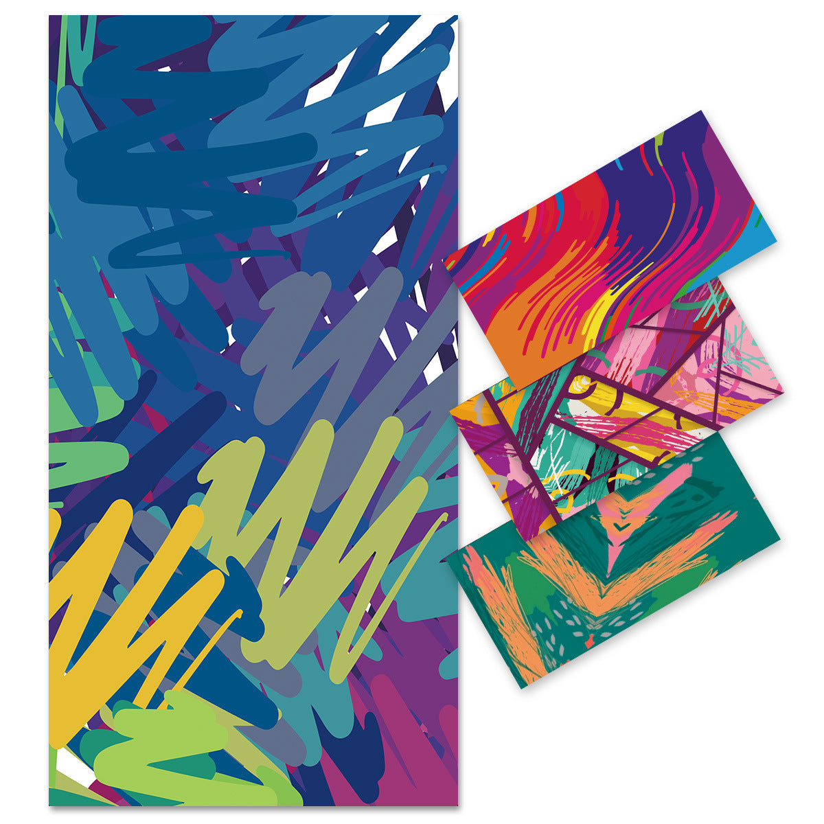 Doodle_Art_Double-Faced_Fleece_Beach_Towel_PRUSES_10