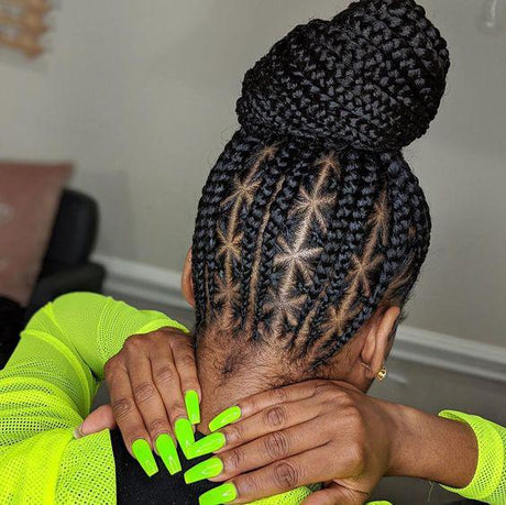Fancy Cornrow Braid Wigs