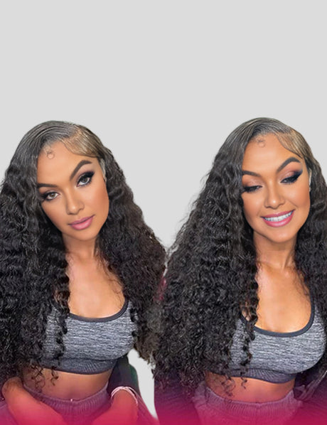 Flash Sale Deep Wave Human Hair Wigs 13x4 &13x6 HD Lace Front Wigs-1