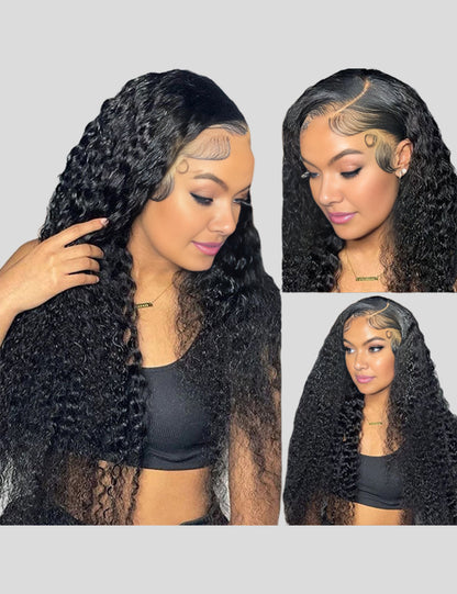 Flash Sale Deep Wave Human Hair Wigs 13x4 &amp;13x6 HD Lace Front Wigs-2