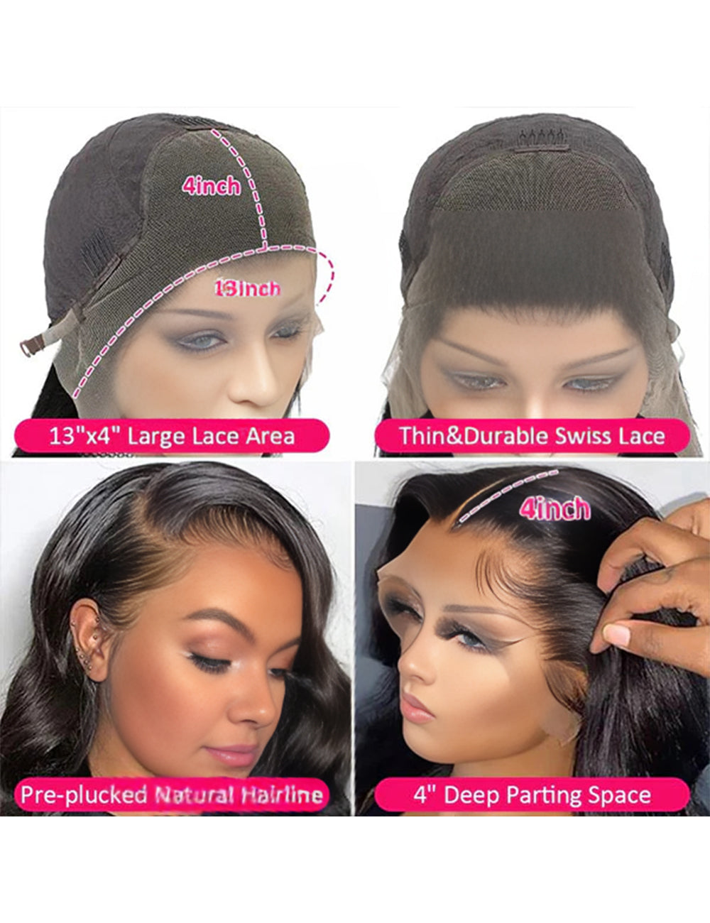 Flash Sale Loose Deep Human Hair Wigs 13x4 &13x6 HD Lace Front Wigs-3