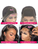 Flash Sale Loose Deep Human Hair Wigs 13x4 &13x6 HD Lace Front Wigs-3