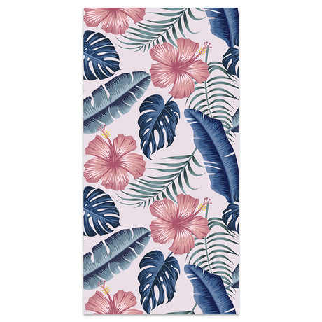 Floral_Leaf_Pattern_Double-Faced_Fleece_Beach_Towel_PRUSES_10