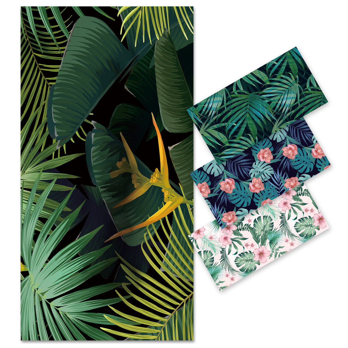 Forest_Leaves_Double-Faced_Fleece_Beach_Towel_PRUSES_3