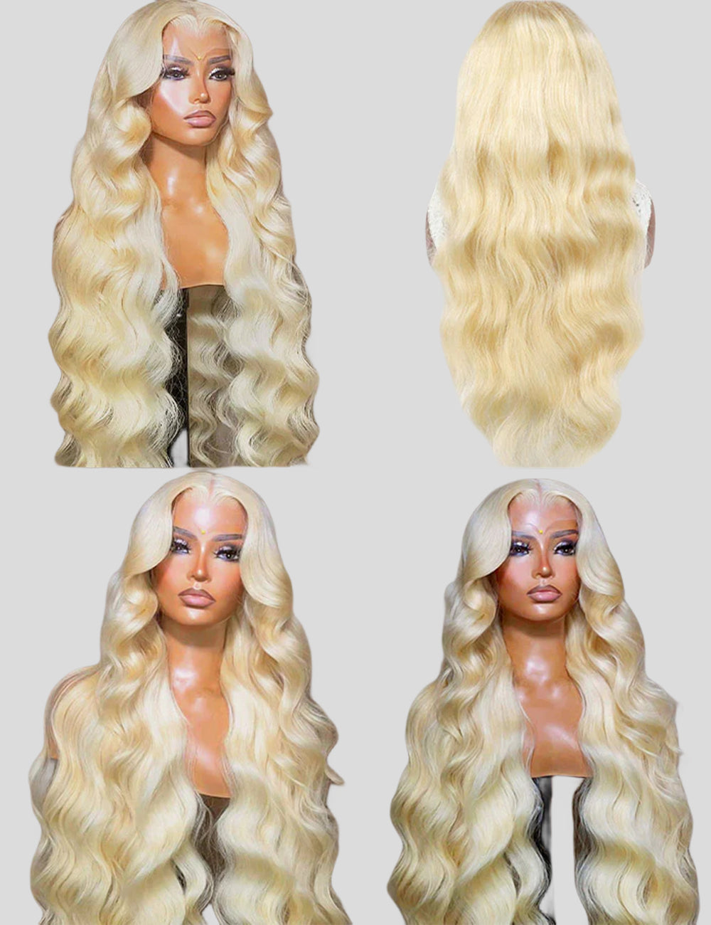 Full Lace Human Hair Wigs 613 Body Wave Wig Honey Blonde Full Lace Wigs HD Transparent 360 Full Lace Wigs-3