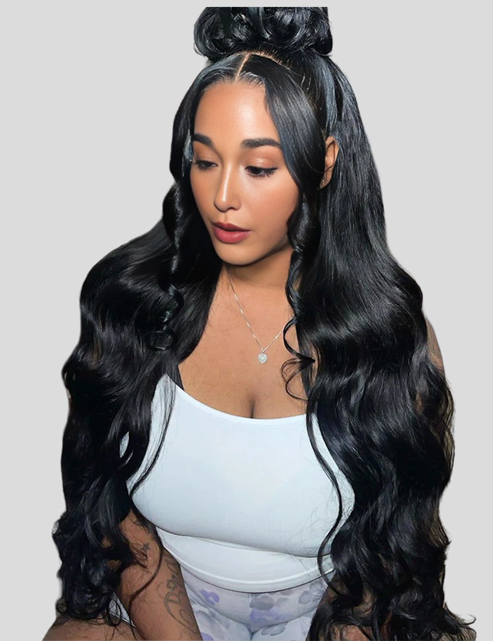 Full Lace Human Hair Wigs Body Wave 360 Full Lace Front Wigs With Baby Hair-1