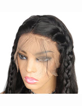 Full Lace Human Hair Wigs With Baby Hair Malaysian Body Wave Lace Frontal Wigs 360 Lace Front Wig-3
