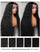 Full Lace Wigs Deep Wave Human Hair Wigs Breathable 360 Full Lace Wigs Pre Plucked-4