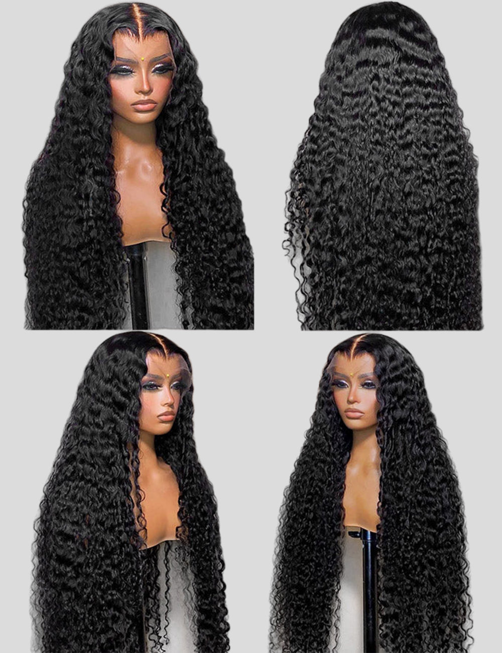 Full Lace Wigs Deep Wave Human Hair Wigs Breathable 360 Full Lace Wigs Pre Plucked-5