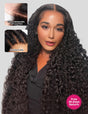 Full Lace Wigs Deep Wave Human Hair Wigs Breathable 360 Full Lace Wigs Pre Plucked