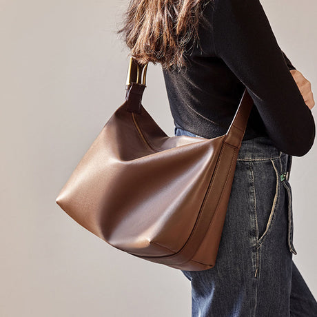 Genuine Leather Tote Bag  Commuter Bag | PRUSES-4