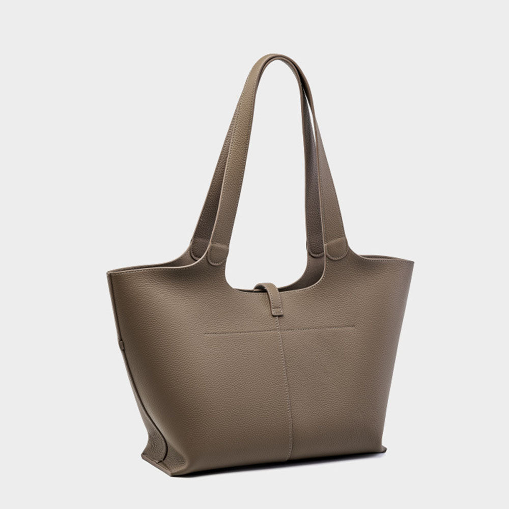 Genuine Leather Wind Chime Commuter Large Capacity Tote Bag |PRUSES-7