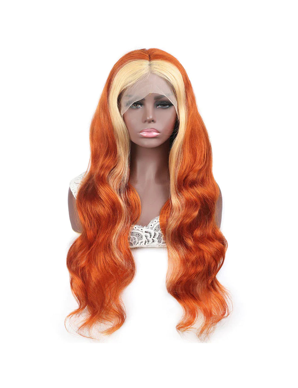 Ginger Blonde Lace Front Wig Body Wave Human Hair Wigs 200% Density HD Lace Wigs-6