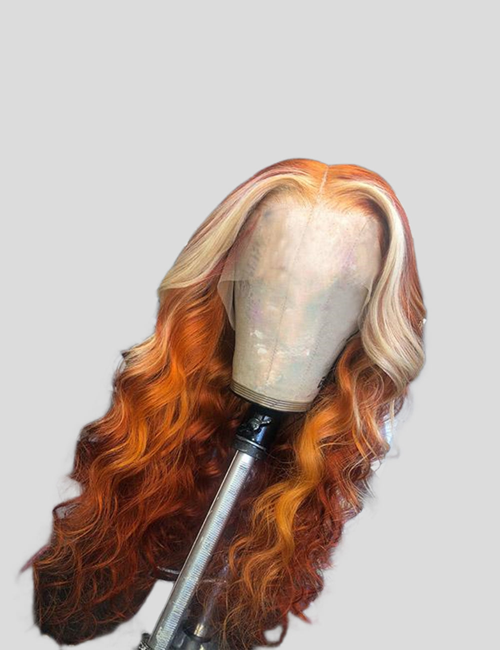 Ginger Blonde Pre Bleached Wig Body Wave Human Hair Wig HD Lace Front Wig-4