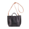 Gold Full Grain Leather Zipper Crossbody Tote Bag | PRUSES-2