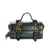 Green Vintage Leather Handbags Crossbody Mini Boston Handbags