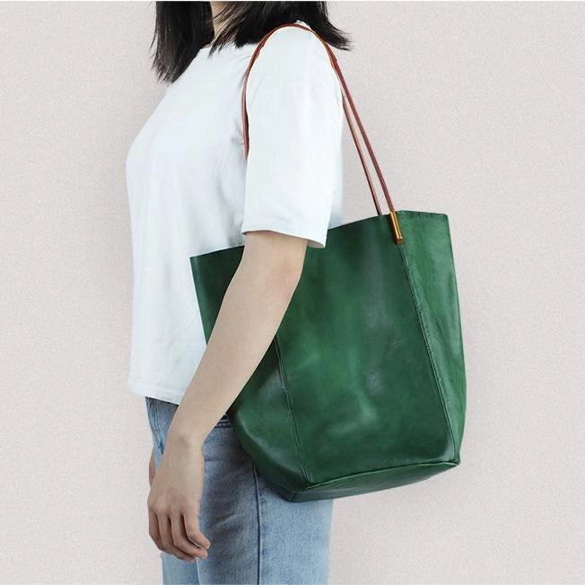 Green_large_vegetable_tanned_leather_tote_bag_13