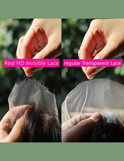 【HD Invisible Lace】Body Wave 13x6 HD Lace Frontal Hair Wigs Hair Invisible Thin Lace 100% Human Hair Wigs-7