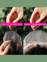 【HD Invisible Lace】Long Deep Wave 13*6 HD Lace Frontal Wig Hair 180% Density Glueless Wigs With Baby Hair-6