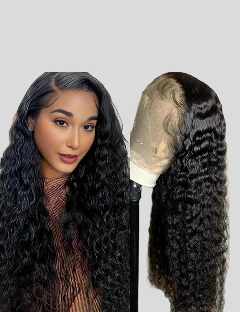 【HD Invisible Lace】Undetectable HD Lace Wig Water Wave Human Hair Wig 13*6 Invisible Lace Front Wig-11