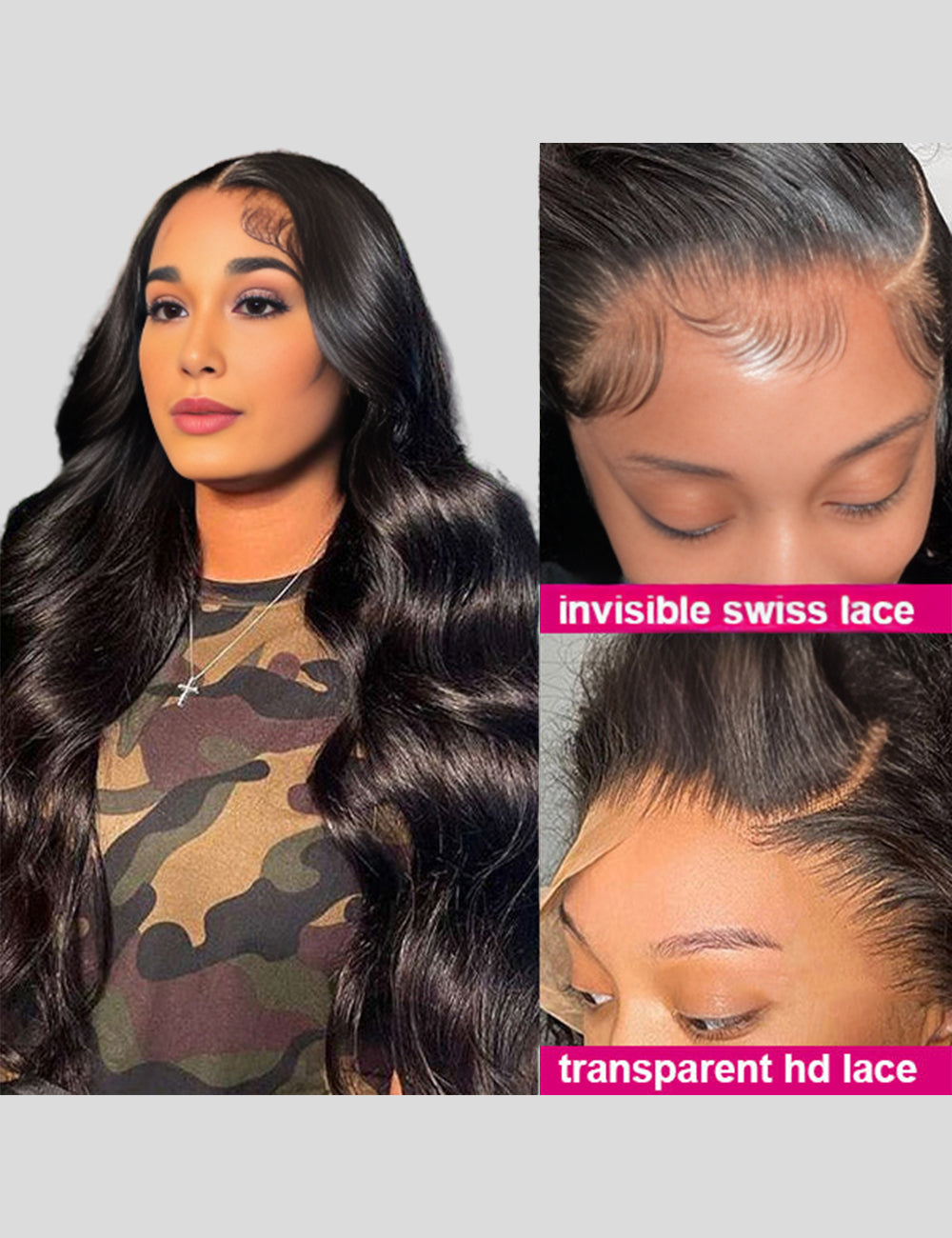 HD Lace Front Wigs Body Wave Human Hair Wigs Invisible Lace Wig with Baby Hair 32 Inch-1