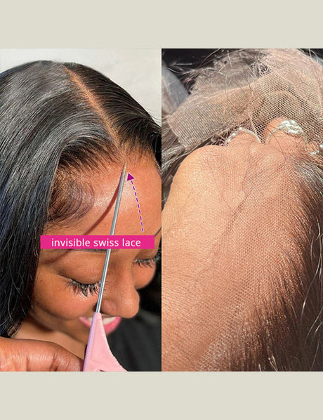 HD Lace Front Wigs Body Wave Human Hair Wigs Invisible Lace Wig with Baby Hair 32 Inch-4