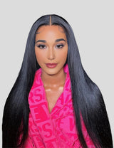 HD Lace Invisible Knots Wear and Go Straight Hair Wig 5x5 Lace Closure And 13x4 Lace Frontal Pre Cut Wigs-1