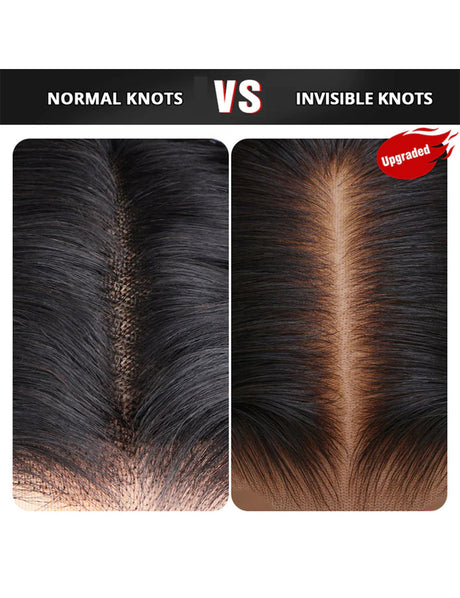 HD Lace Invisible Knots Wear and Go Straight Hair Wig 5x5 Lace Closure And 13x4 Lace Frontal Pre Cut Wigs-13