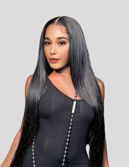 HD Lace Invisible Knots Wear and Go Straight Hair Wig 5x5 Lace Closure And 13x4 Lace Frontal Pre Cut Wigs-2