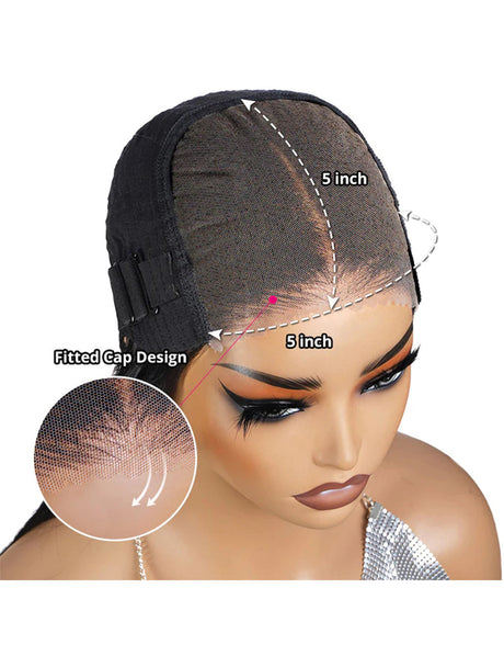 HD Lace Invisible Knots Wear and Go Straight Hair Wig 5x5 Lace Closure And 13x4 Lace Frontal Pre Cut Wigs-4
