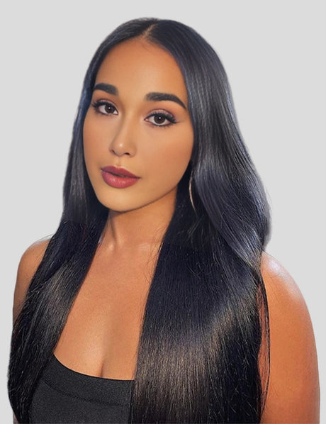 HD Lace Invisible Knots Wear and Go Straight Hair Wig 5x5 Lace Closure And 13x4 Lace Frontal Pre Cut Wigs