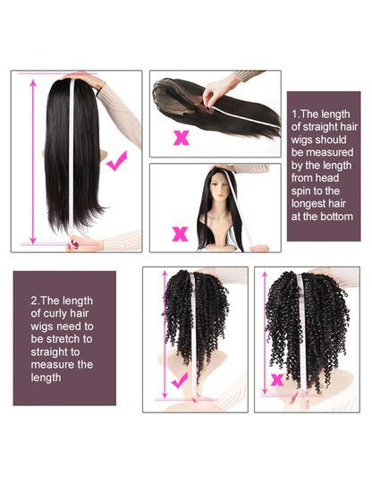Hair Glueless Wigs Transparent Loose Deep Wave Wig Lace Frontal Closure Wig-5