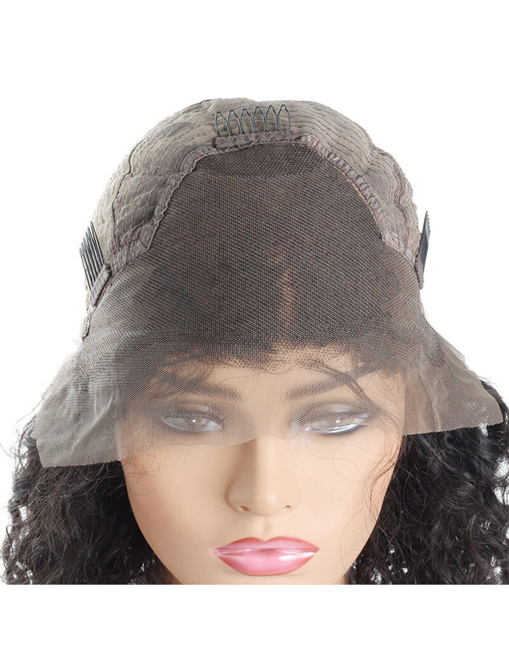 Hair Short Bob Wig Brazilian Curly Hair Wigs 180% Density Human Hair Lace Front Wigs-5