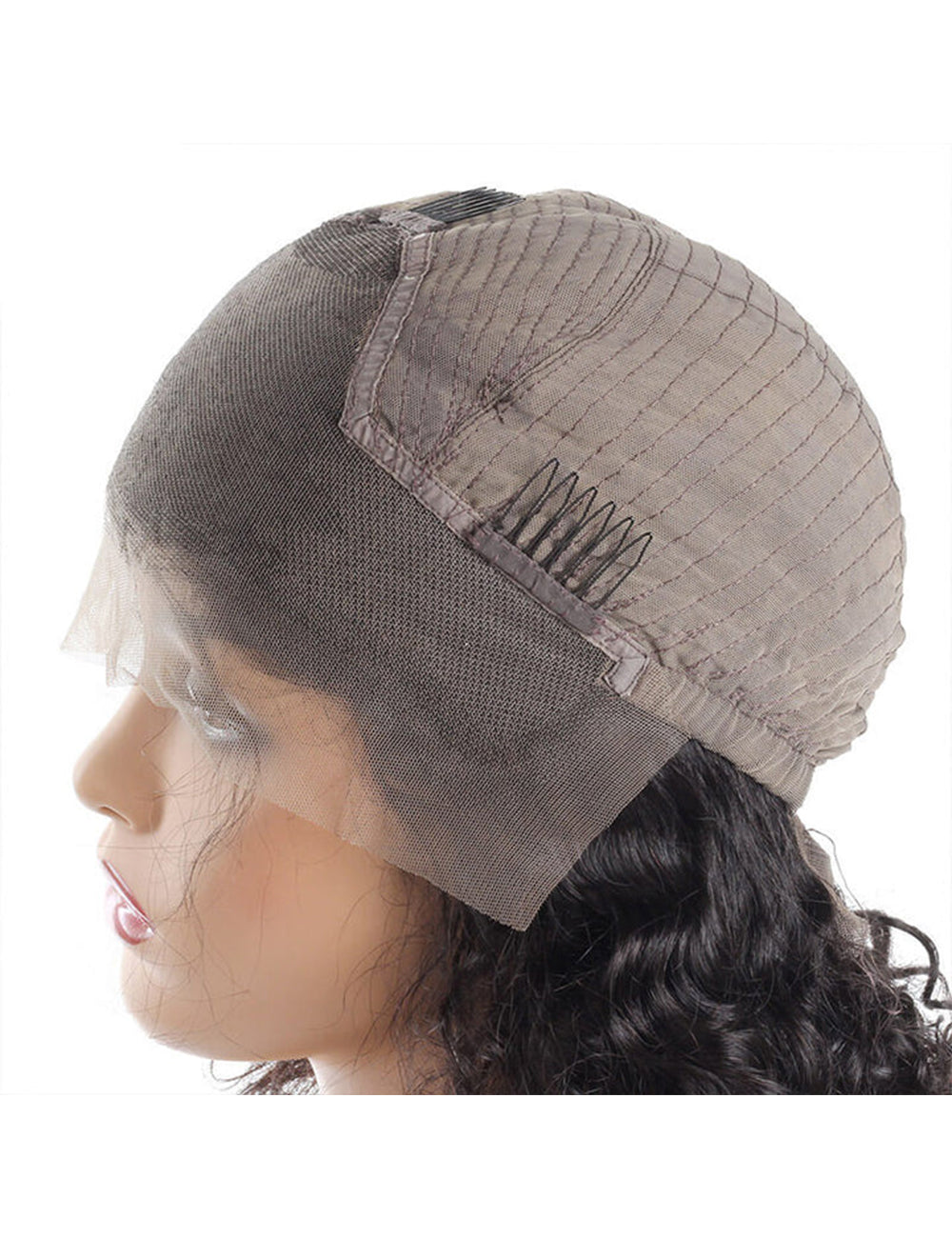 Hair Short Bob Wig Brazilian Curly Hair Wigs 180% Density Human Hair Lace Front Wigs-6