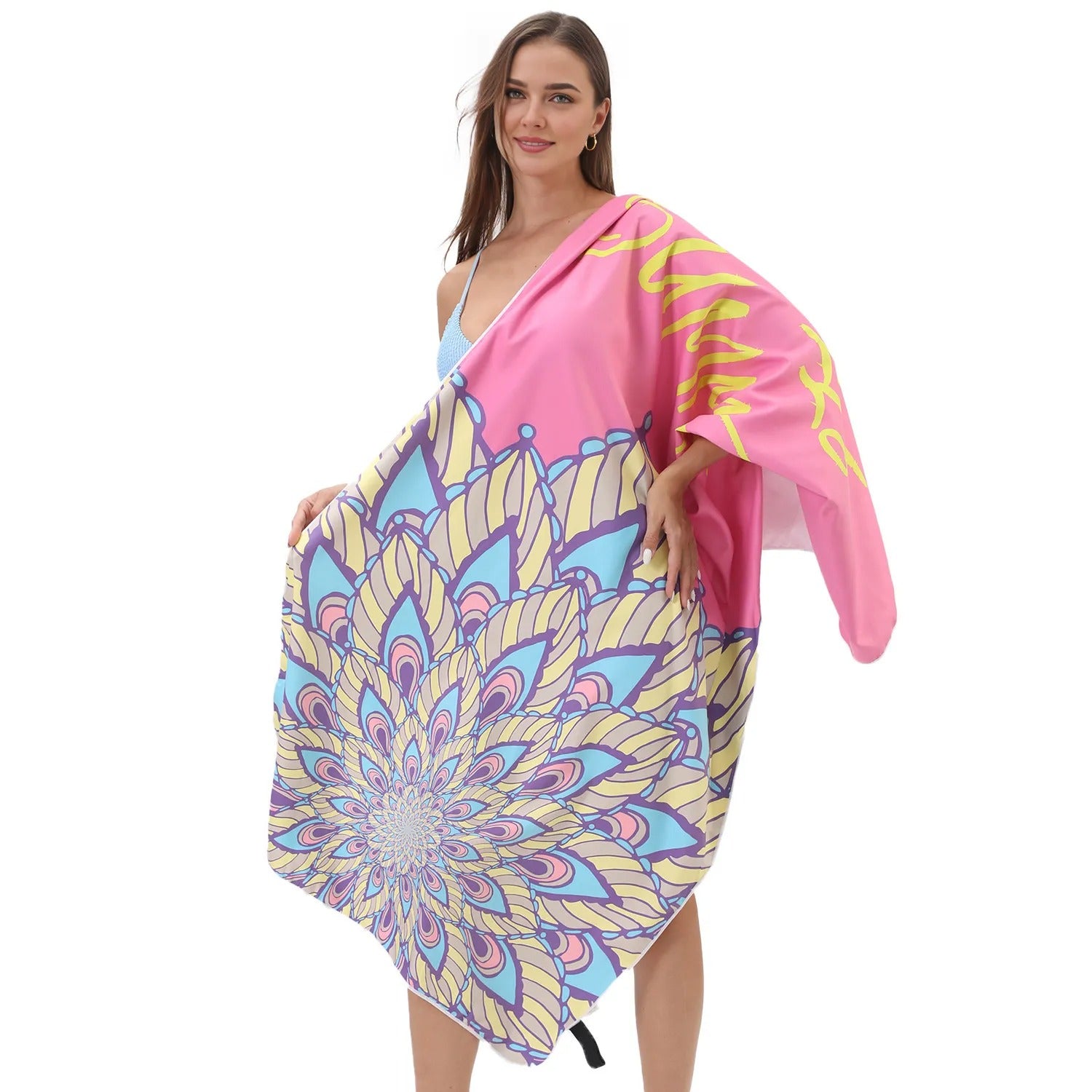 Hello Summer Double-faced Fleece Quick-drying Beach Towel | PRUSES-2