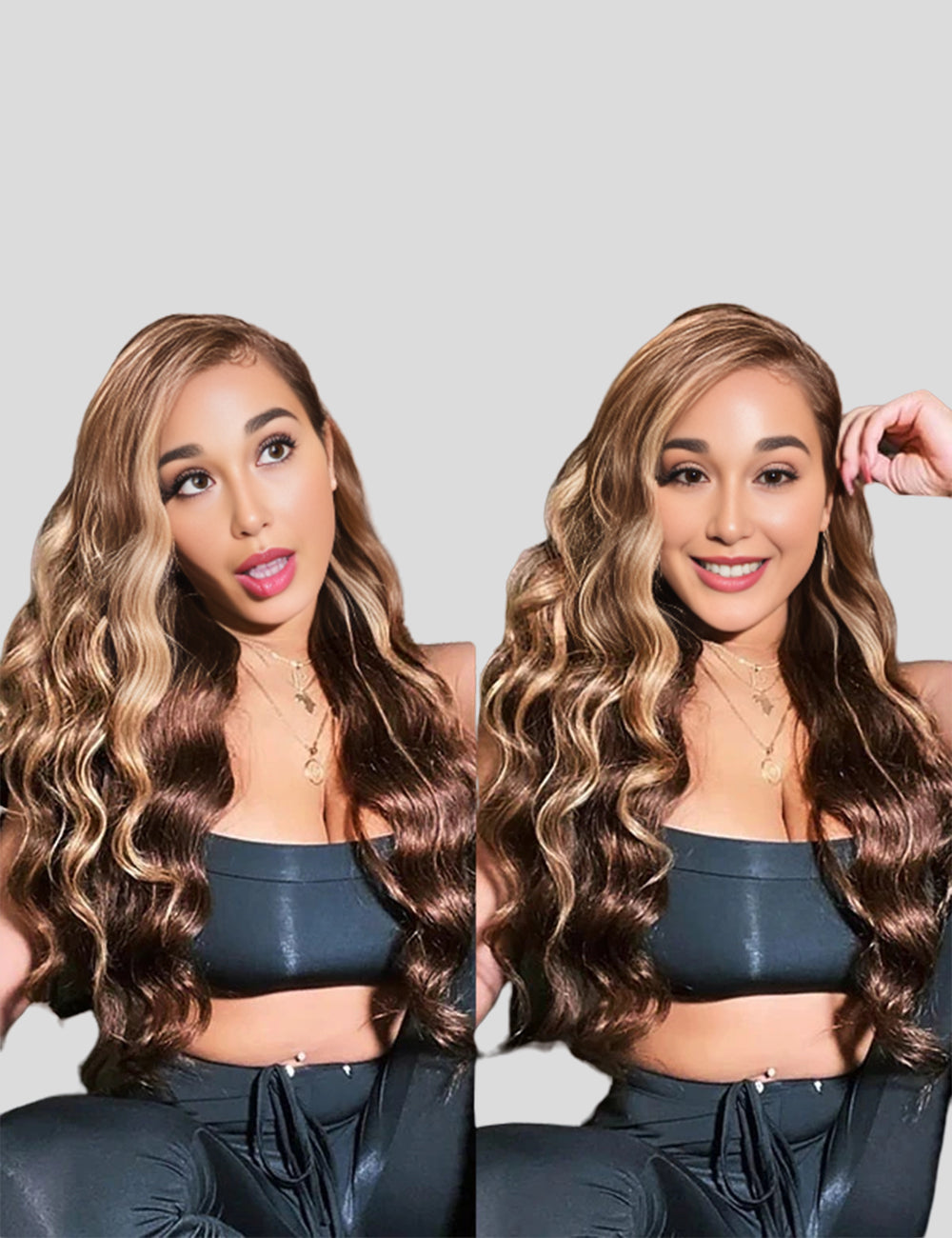 Highlight Honey Blonde Human Hair Wigs For Sell 30 Inch Loose Deep Wave Wigs 4x4 Lace Closure Wigs