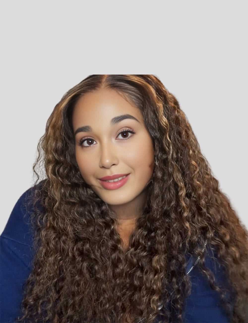 Highlight Wig Deep Wave Wig Honey Blonde HD Lace Wig 4x4 Lace Closure Wig-2