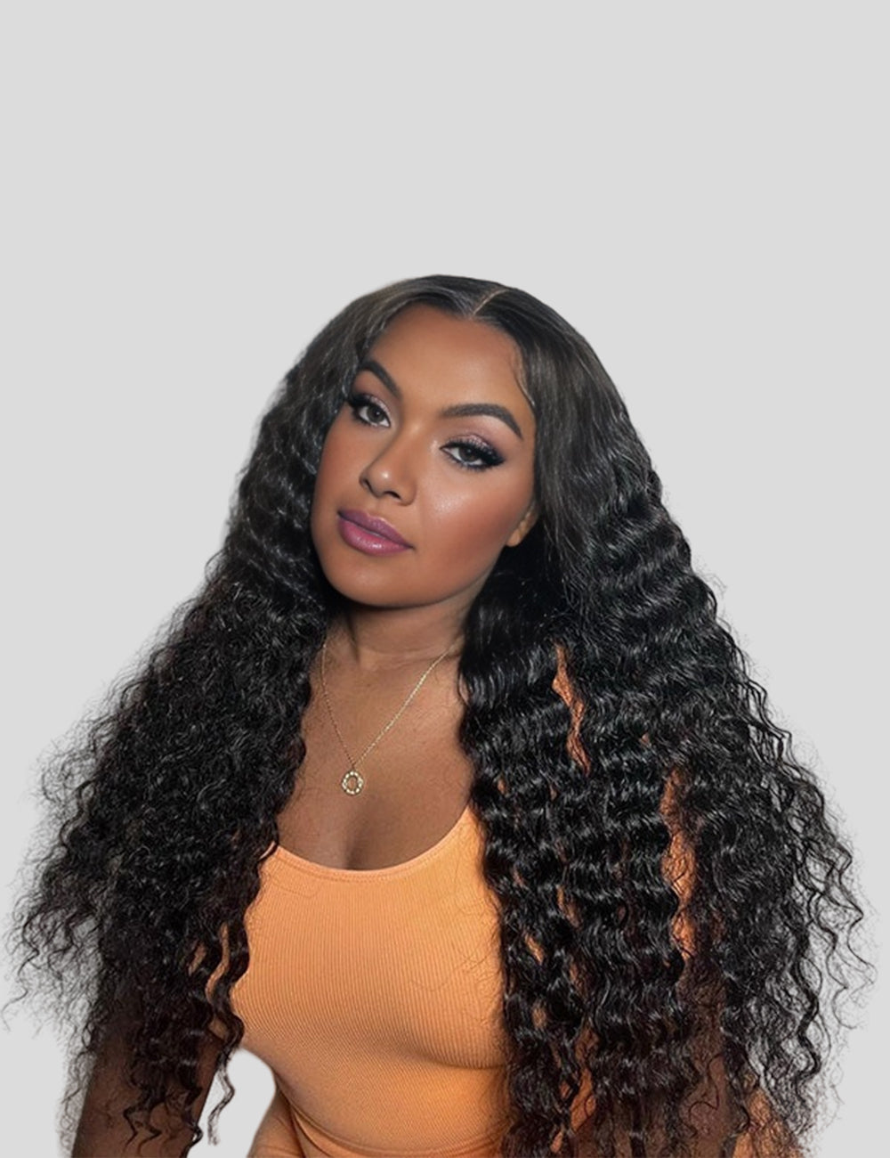 Invisible Knot Wear and Go Deep Wave Wig 13x6 Lace Frontal Wigs Pre Cut Wigs-2