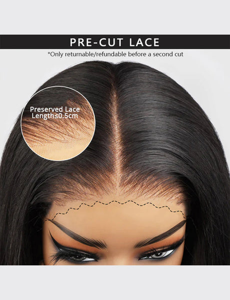 Invisible Knot Wear and Go Deep Wave Wig 13x6 Lace Frontal Wigs Pre Cut Wigs-6