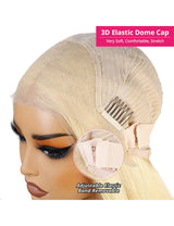 Invisible Knots 613 Honey Blonde Color Body Wave Glueless Wear And Go Wigs Pre Cut Lace-6