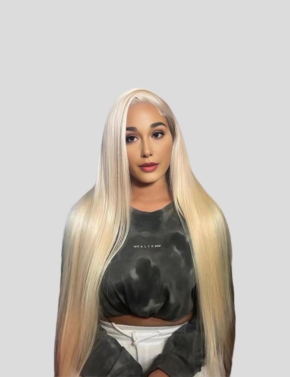 Invisible Knots Blonde Wig Straight HD Lace Frontal Wig Wear And Go Wig Pre Cut Wigs