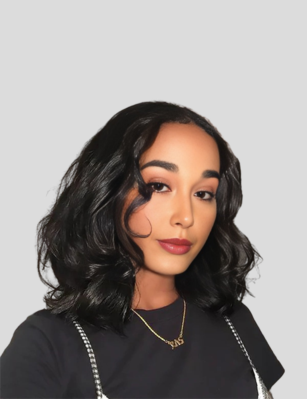 Invisible Knots Body Wave Short Bob Wig 5x5 HD C Part Lace Closure Wigs Wear And Go Pre Cut Wigs-1