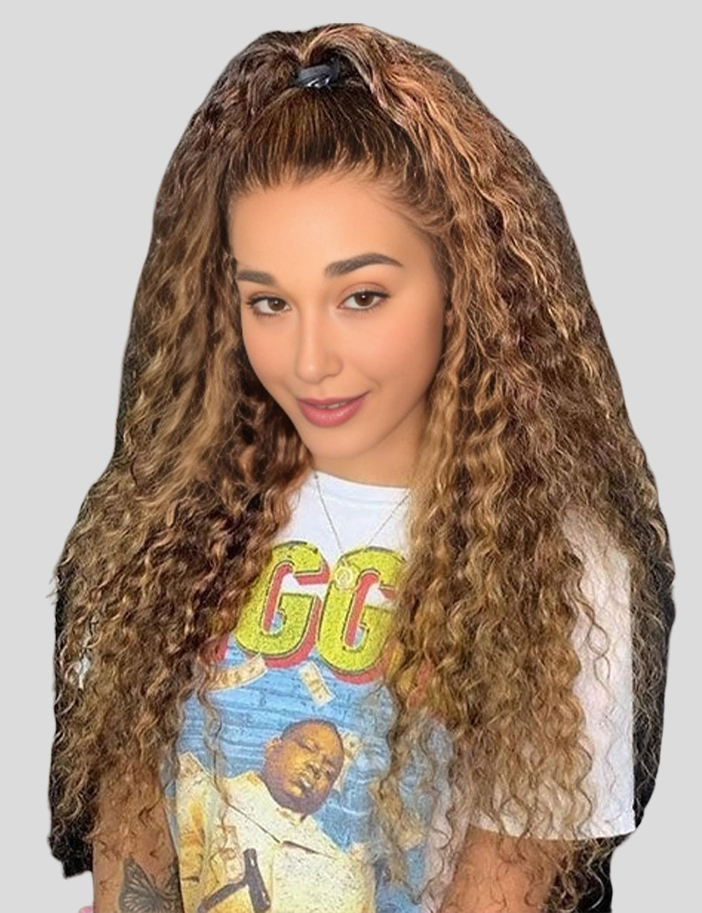 Invisible Knots Deep Wave Wig P4/27 Highlights Wigs Lace Closure Wigs Human Hair Pre Cut Wigs-2