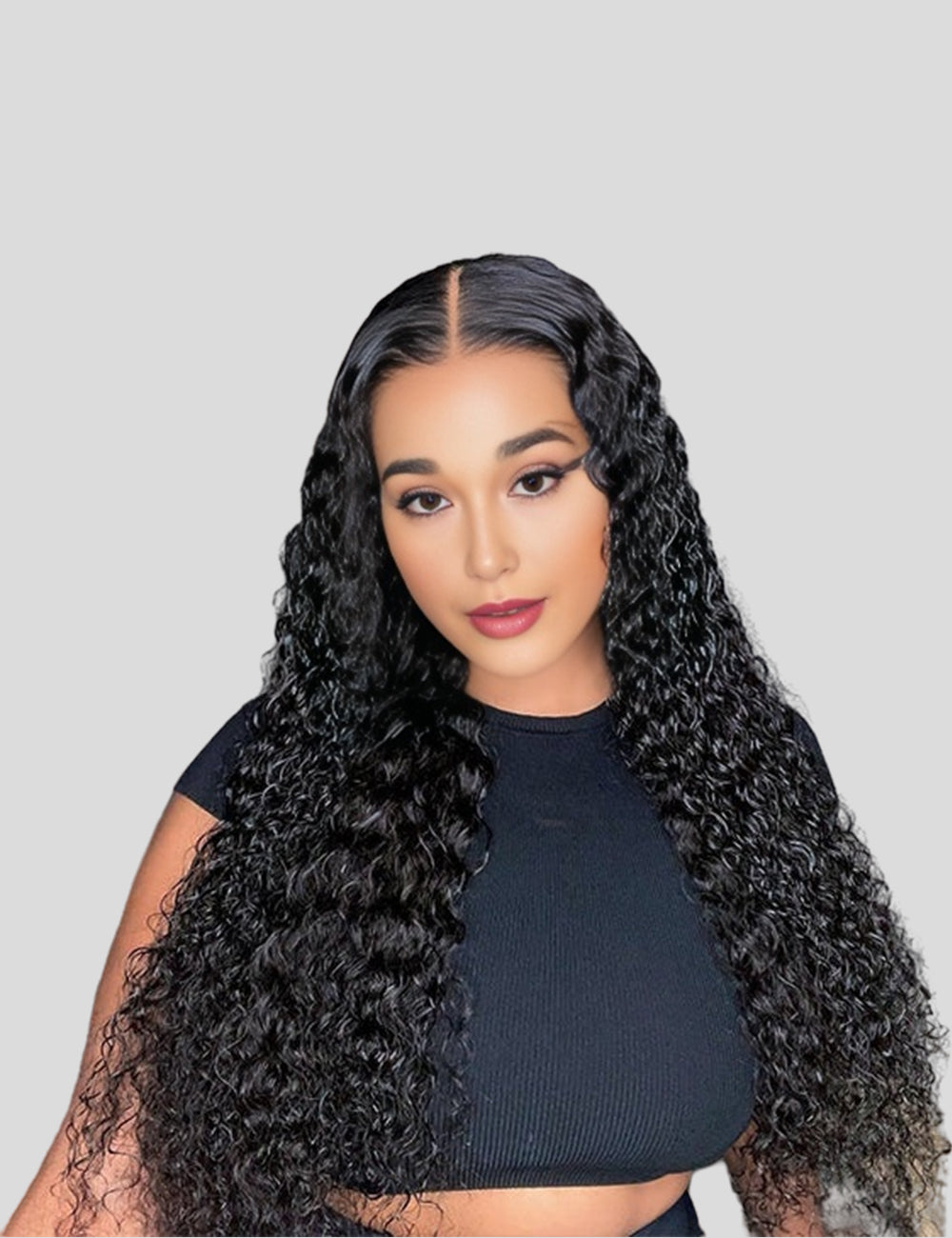 Invisible Knots Glueless Wigs Deep Curly 13x4 HD Lace Frontal Wig Human Hair Pre Cut Wigs-1