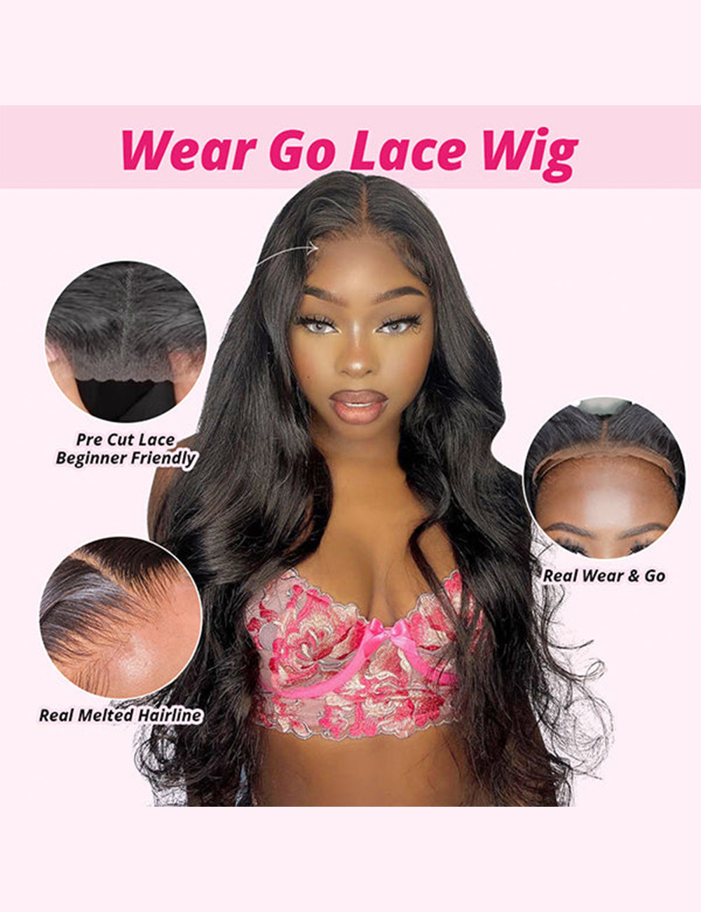 Invisible Knots HD Lace Body Wave And Straight Wear Go Wigs Beginner Friendly Pre Cut Wigs-5
