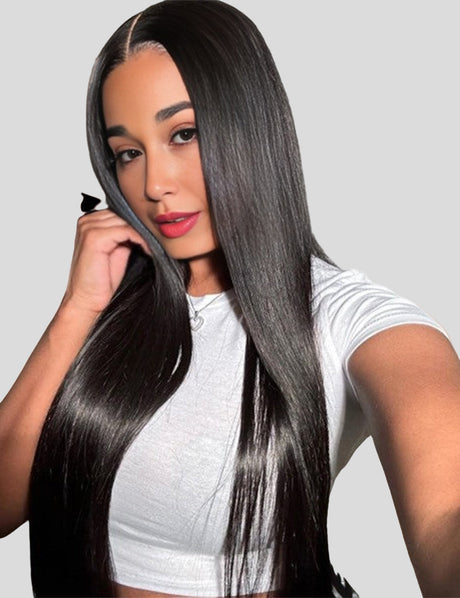 Invisible Knots HD Lace Body Wave And Straight Wear Go Wigs Beginner Friendly Pre Cut Wigs-9-16