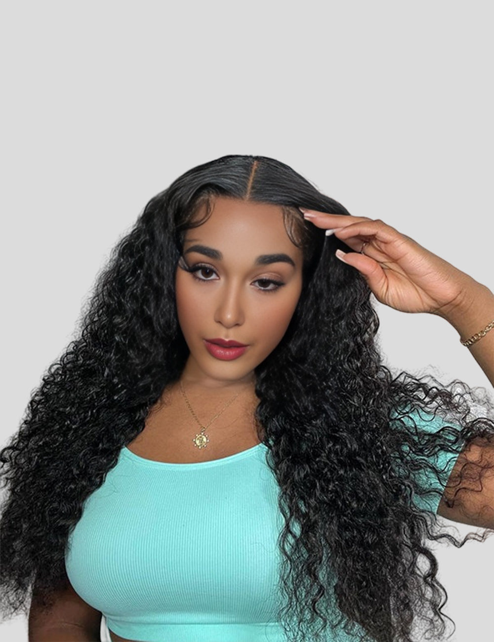 Invisible Knots HD Lace Glueless Wigs Kinky Curly Wigs Human Hair Pre Cut Wigs With Natural Baby Hair-1