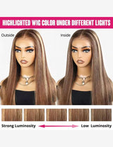 Invisible Knots HD Lace Highlighted P4/27 Wear Go Wigs Loose Deep Wave Glueless Human Hair Wigs Pre Plucked-5
