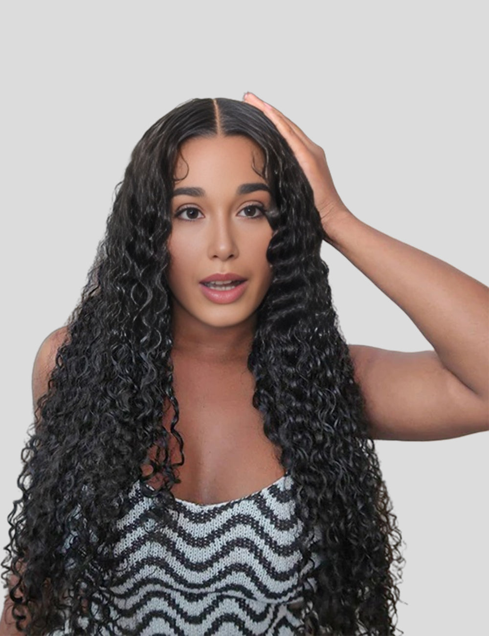 Invisible Knots HD Lace Pre Cut Wigs Deep Wave Glueless Human Hair Wigs With Baby Hair-2