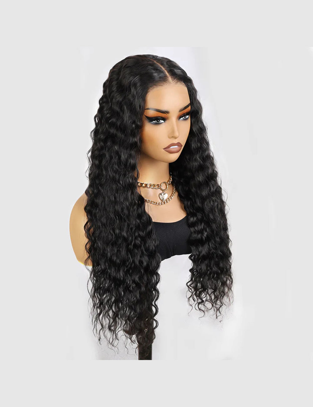 Invisible Knots HD Lace Water Wave Human Hair Wigs Pre Cut Wigs Glueless Wig Pre Plucked-15